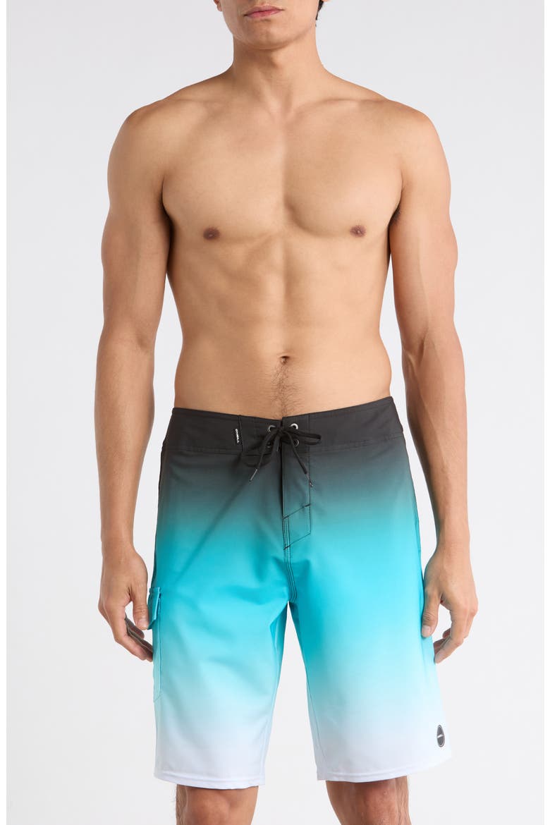 Hyperfreak Divergent Water Resistant Swim Trunks, Main, color, MARINE