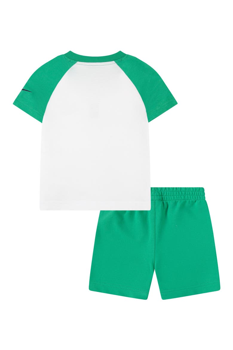 Kids' Henley & Sweat Shorts Set, Alternate, color, STADIUM GREEN