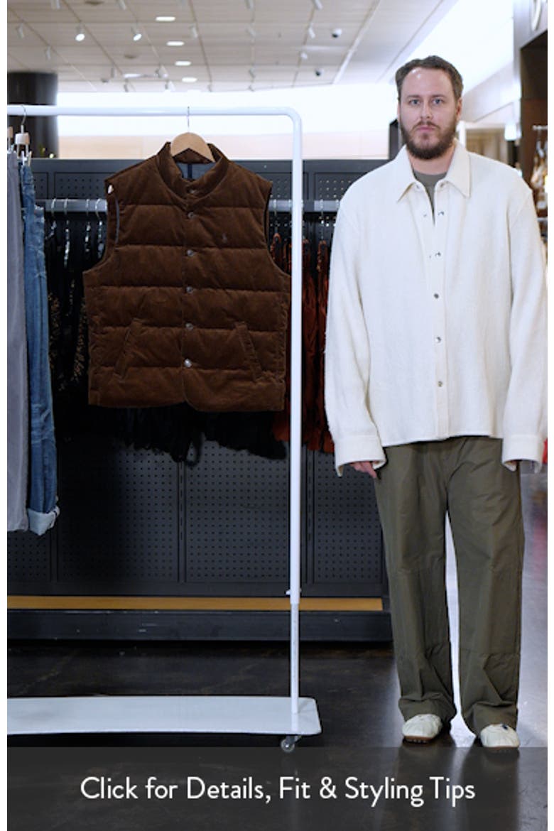 12 Wale Corduroy 650 Fill Power Down Vest (Men) | Nordstrom