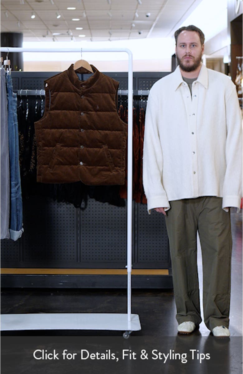 12 Wale Corduroy 650 Fill Power Down Vest, sales video thumbnail