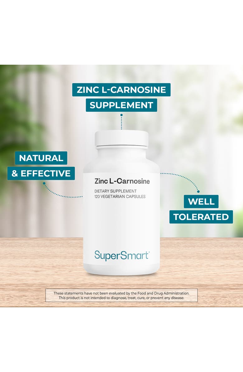 SuperSmart Zinc L-Carnosine 75mg, Alternate, color, NO COLOR