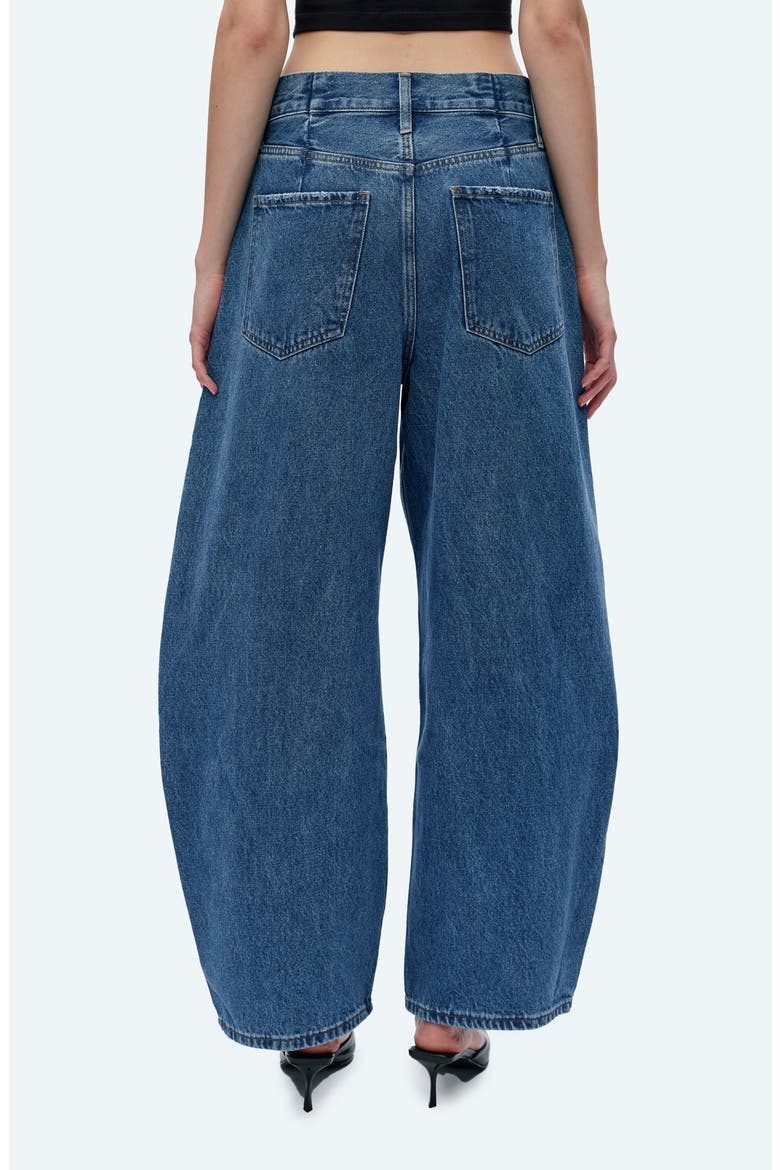 Darted Super High Waist Barrel Jeans, Alternate, color, STELLAR