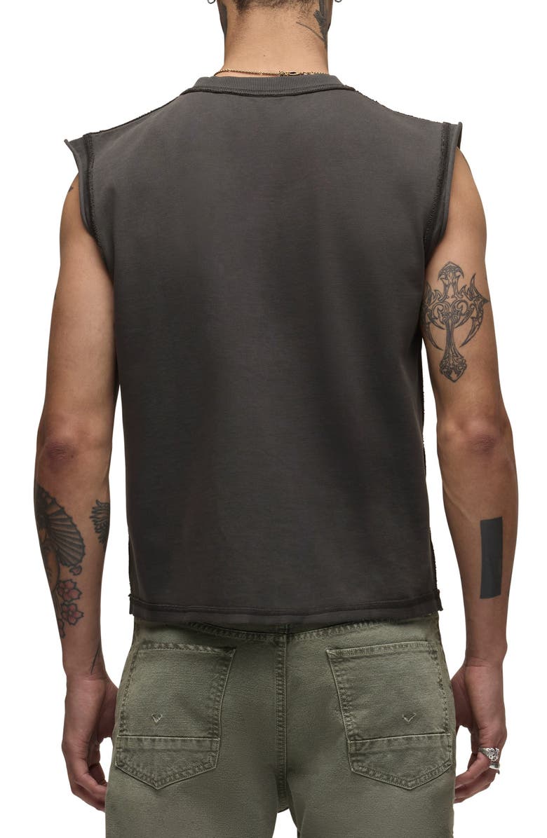 Hudson Jeans Leo Cut Off T-Shirt, Alternate, color, Dusk Black