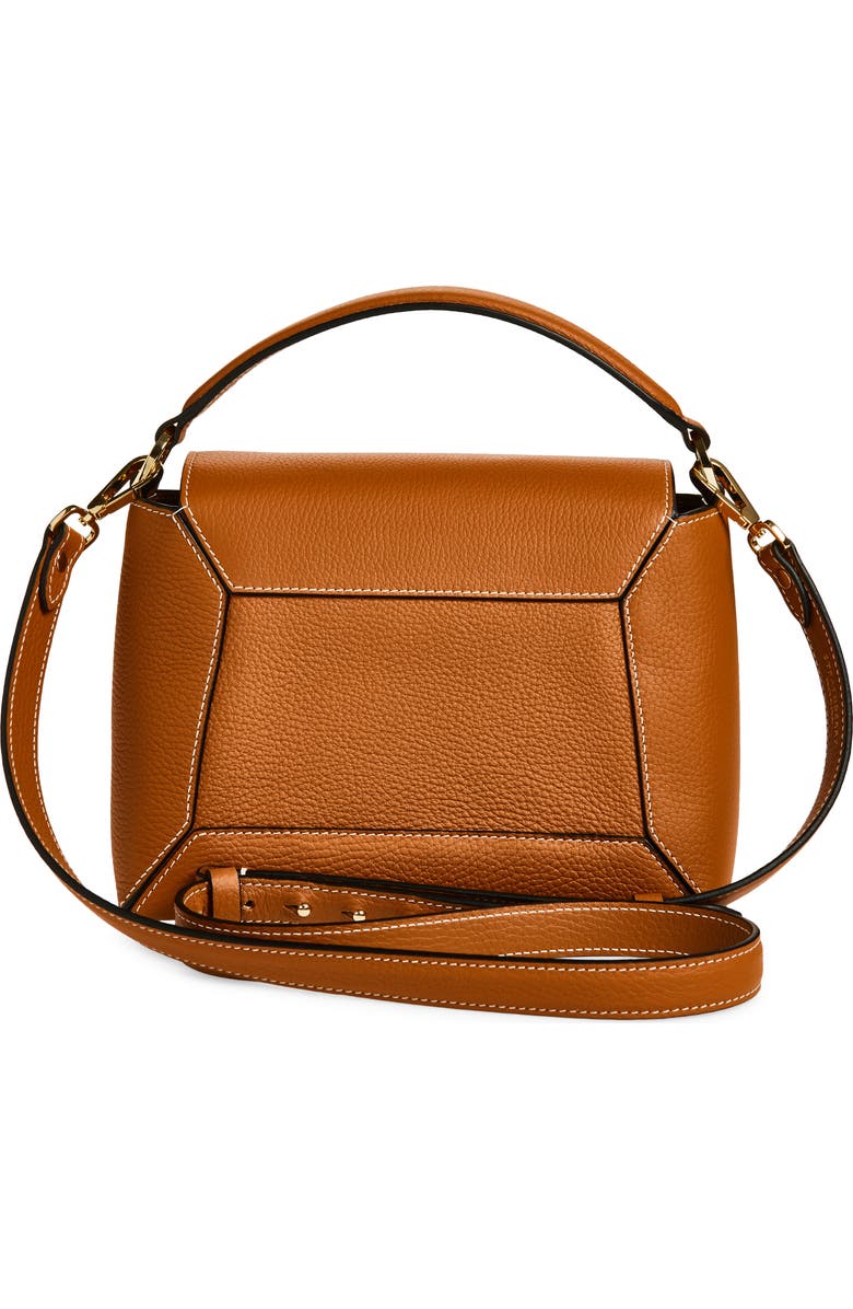Strathberry Mosaic Leather Top Handle Bag, Alternate, color, Tan - Vanilla Stitch