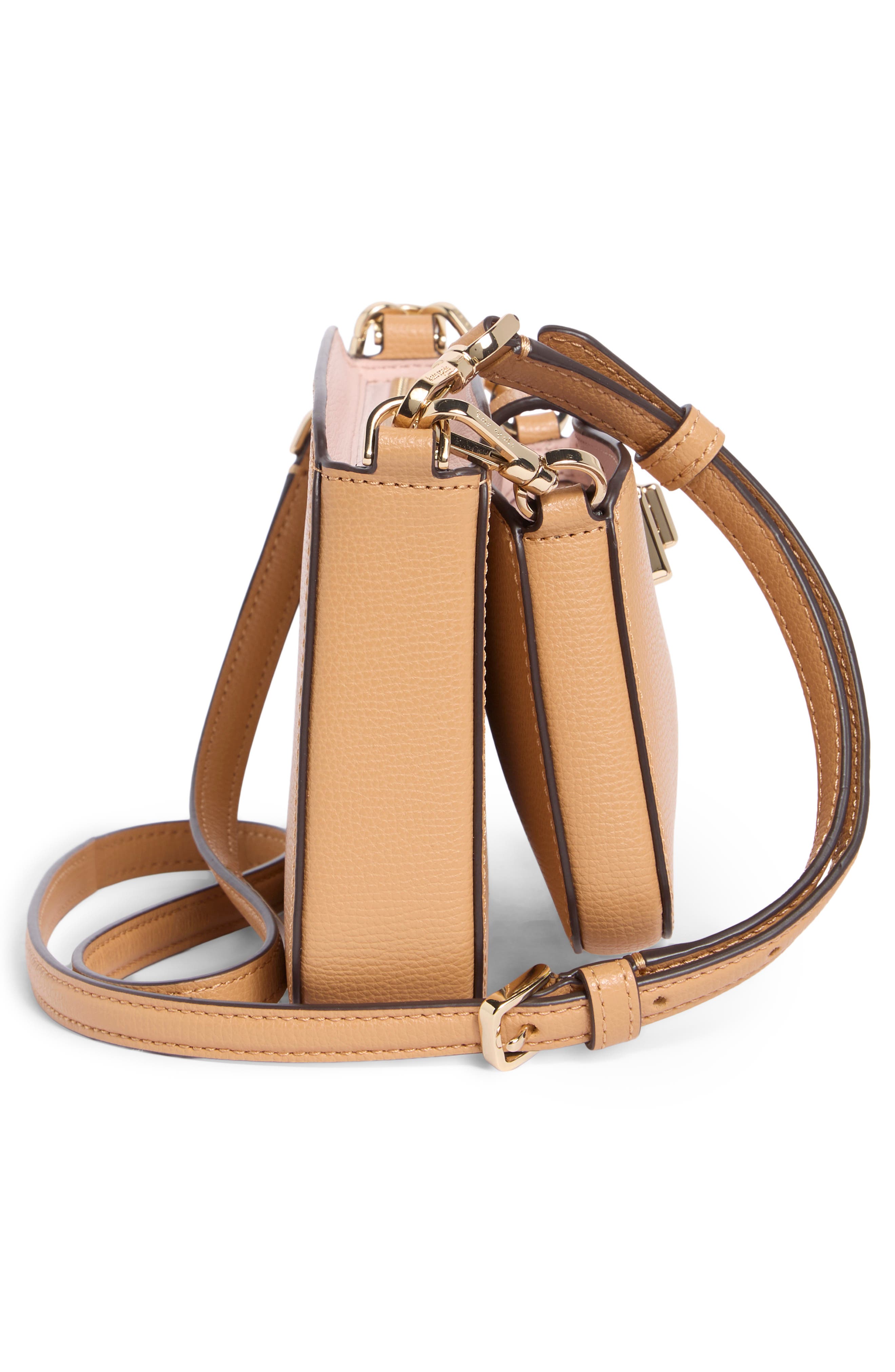 phoebe crossbody duo bag, Alternate, color, TIRAMISU MOUSSE