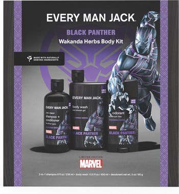 EVERY MAN JACK EMJ Marvel® Black Panther Wakanda Herb Body Kit ...