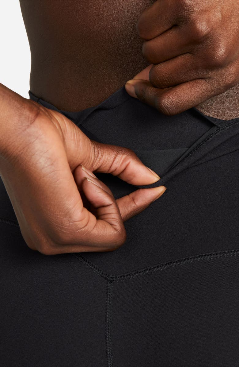 Nike Zenvy Gentle-Support High-Waisted 7/8 Leggings, Alternate, color, Black/ Black