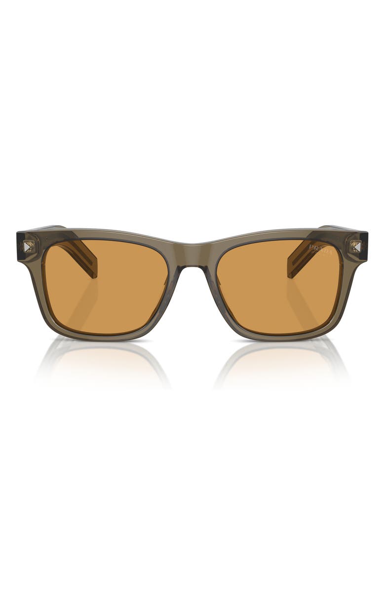 Prada 51mm Rectangular Sunglasses, Main, color, 