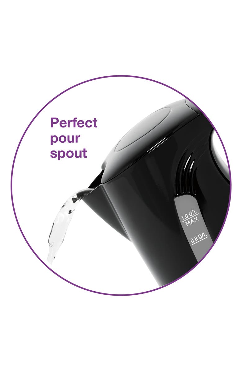 Salton Cordless Electric Kettle, Alternate, color, Black