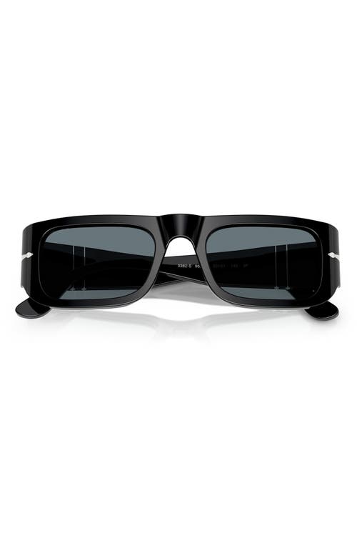 Persol Rectangular Frame Sunglasses In Black