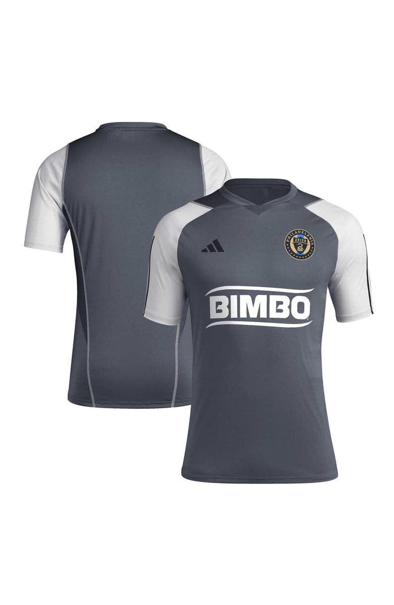 adidas Men's adidas Gray Philadelphia Union 2024 AEROREADY Training Jersey, Main, color, Gray