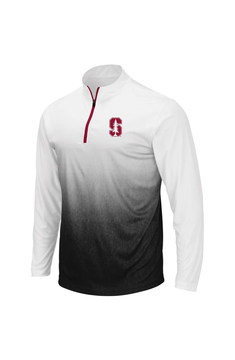 COLOSSEUM Men's Colosseum Gray Stanford Cardinal Magic Team Logo Quarter-Zip Jacket, Alternate, color, Gray