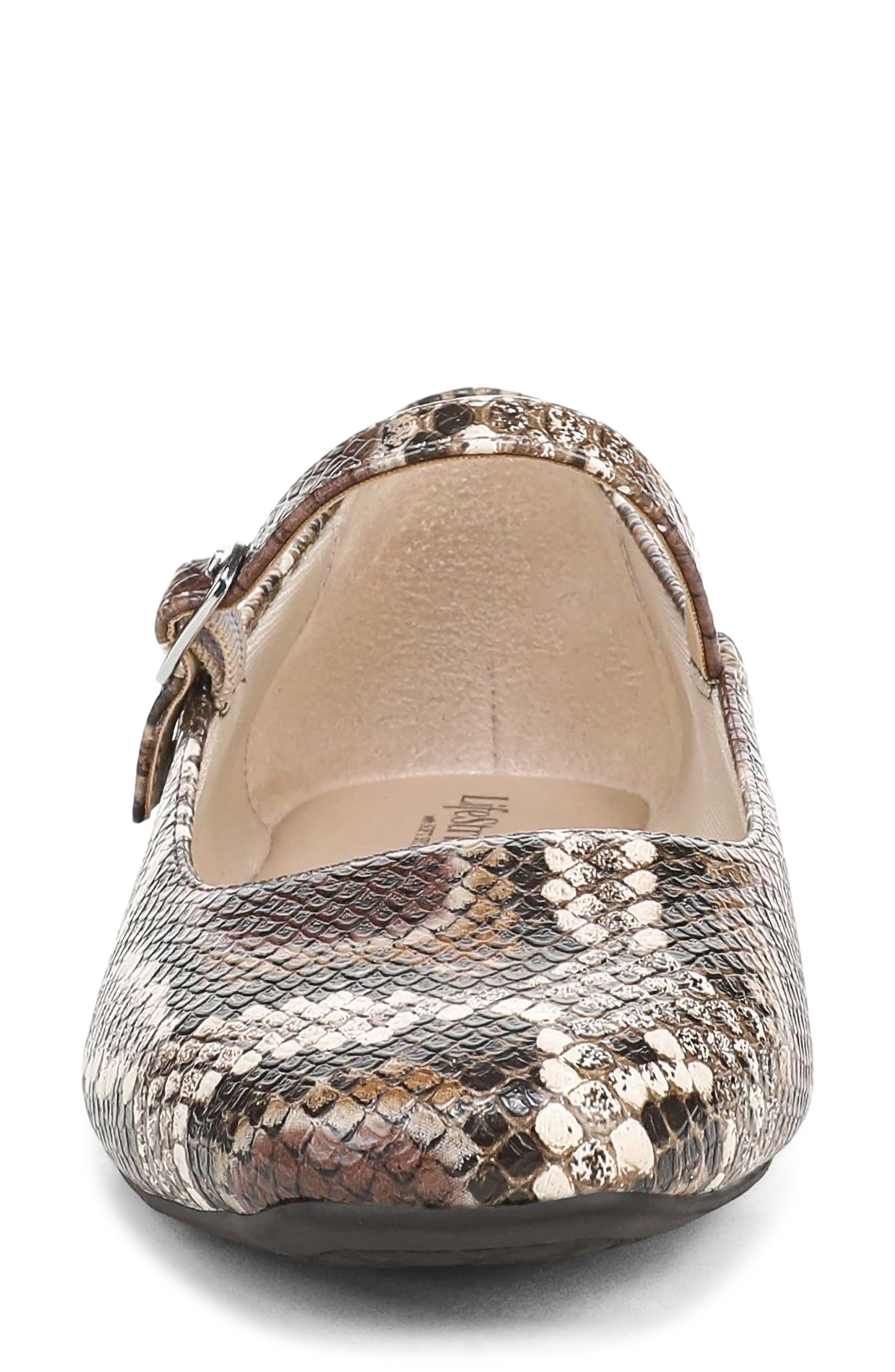 Beloved Faux Leather Mary Jane Flat, Alternate, color, BROWN MULTI