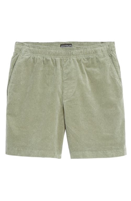 Goodlife Stretch Corduroy Shorts In Laurel Wreath