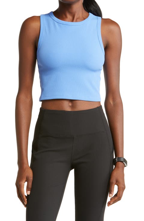 Live In Meet 'N' Greet Ribbed Crop Tank Top