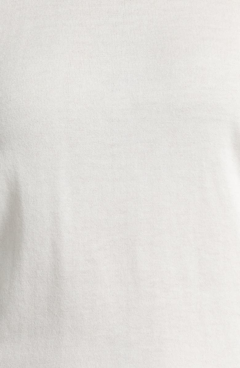 G/FORE Cooling Cotton Quarter Zip Sweater, Alternate, color, Chalk White