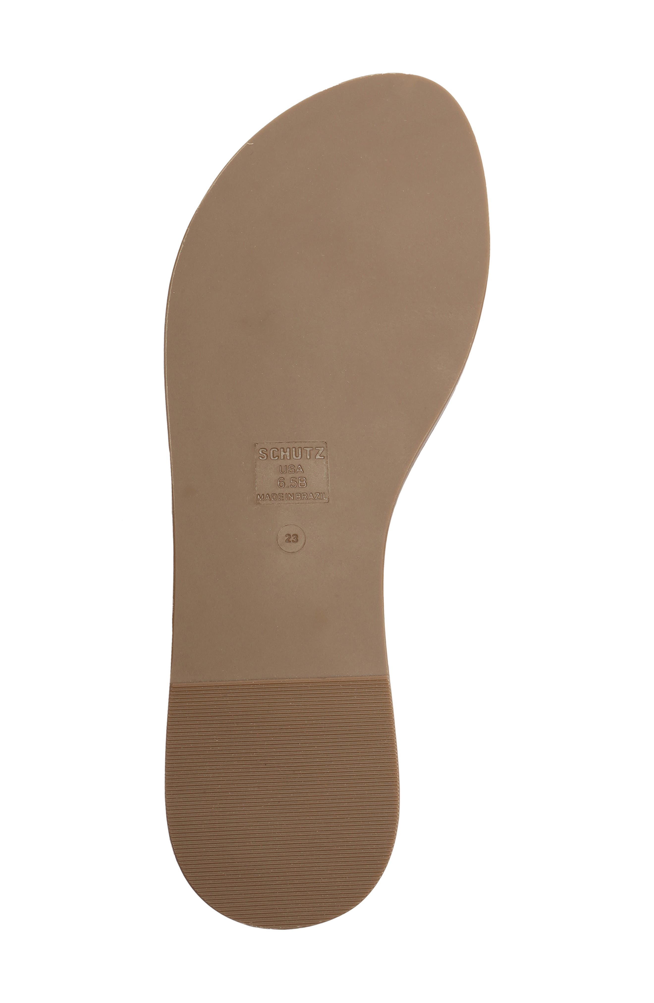 Pearly Crystal Embellished Flat Sandal, Alternate, color, LIGHT NUDE/ CRISTAL