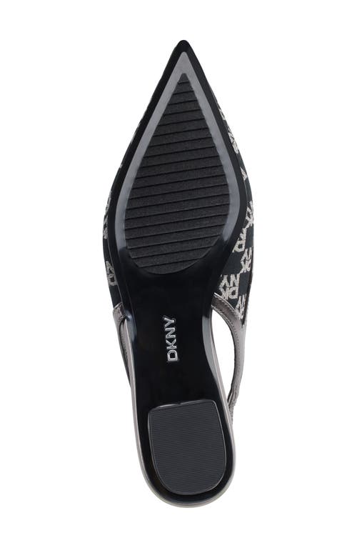 Dkny Millbury Slingback Pointed Toe Flat In Nickel