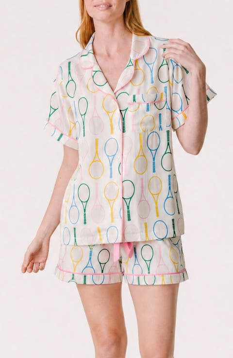 Tennis Time Pajamas Short Set