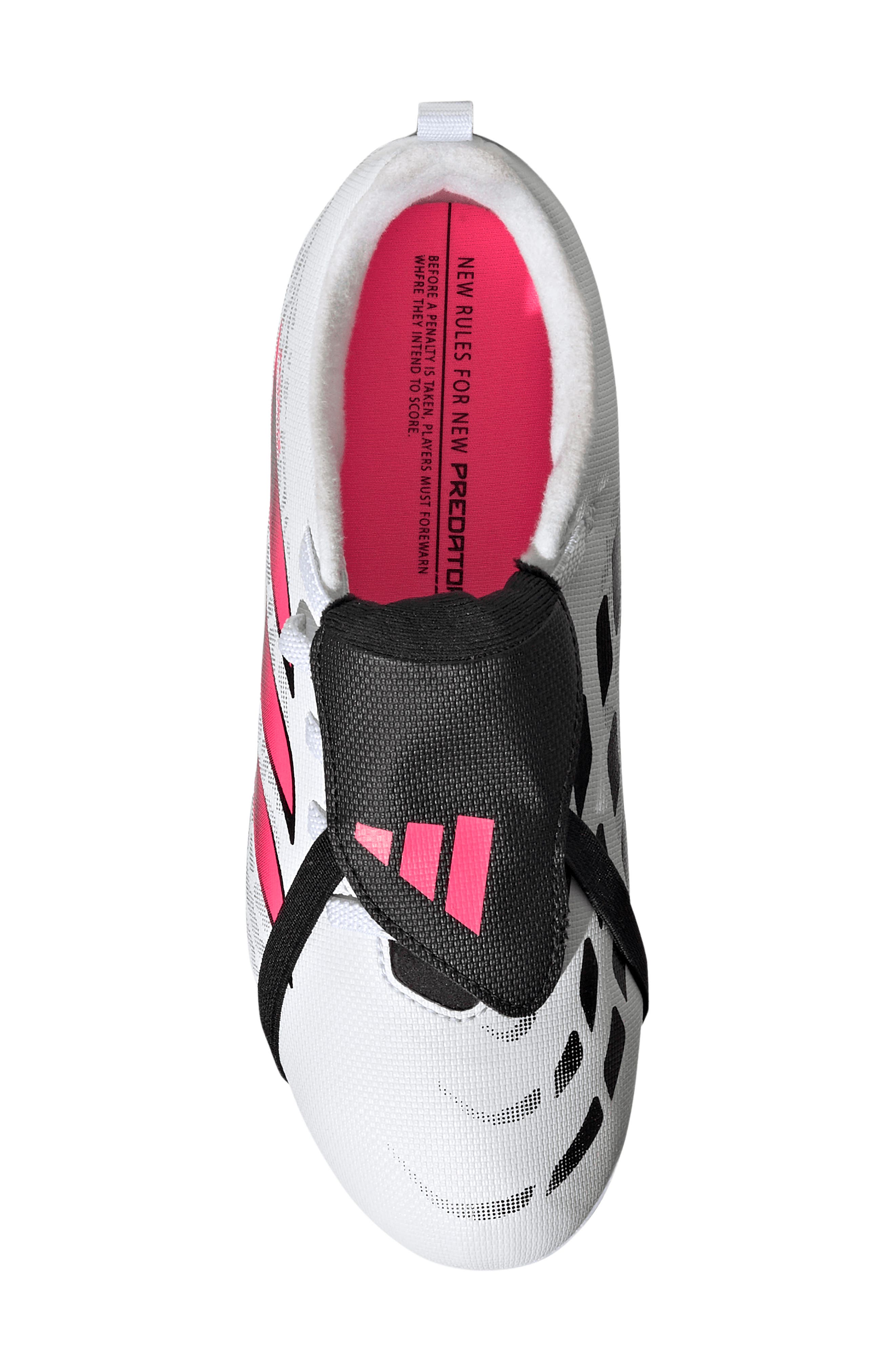 Kids' Predator Club Firm Ground/Multiground Soccer Cleat, Alternate, color, WHITE/ TURBO/ BLACK 1