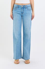 DAZE Keeper Distressed Straight Leg Jeans