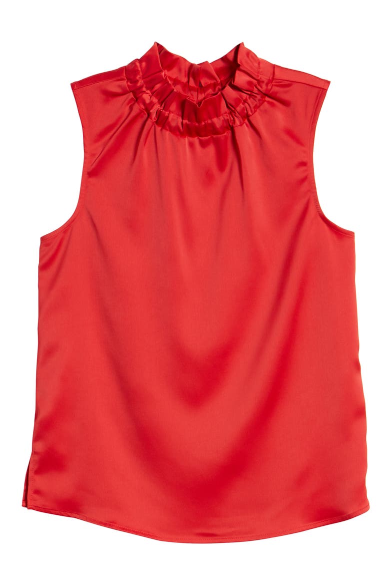 Gibson x Hi Sugarplum! Holiday Noel Bow Back Top, Alternate, color, RED