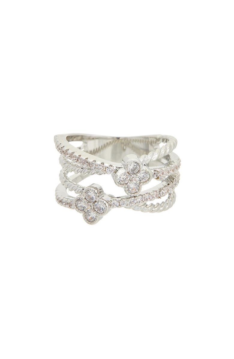 Juvell Cubic Zirconia Multiband Ring, Main, color, 