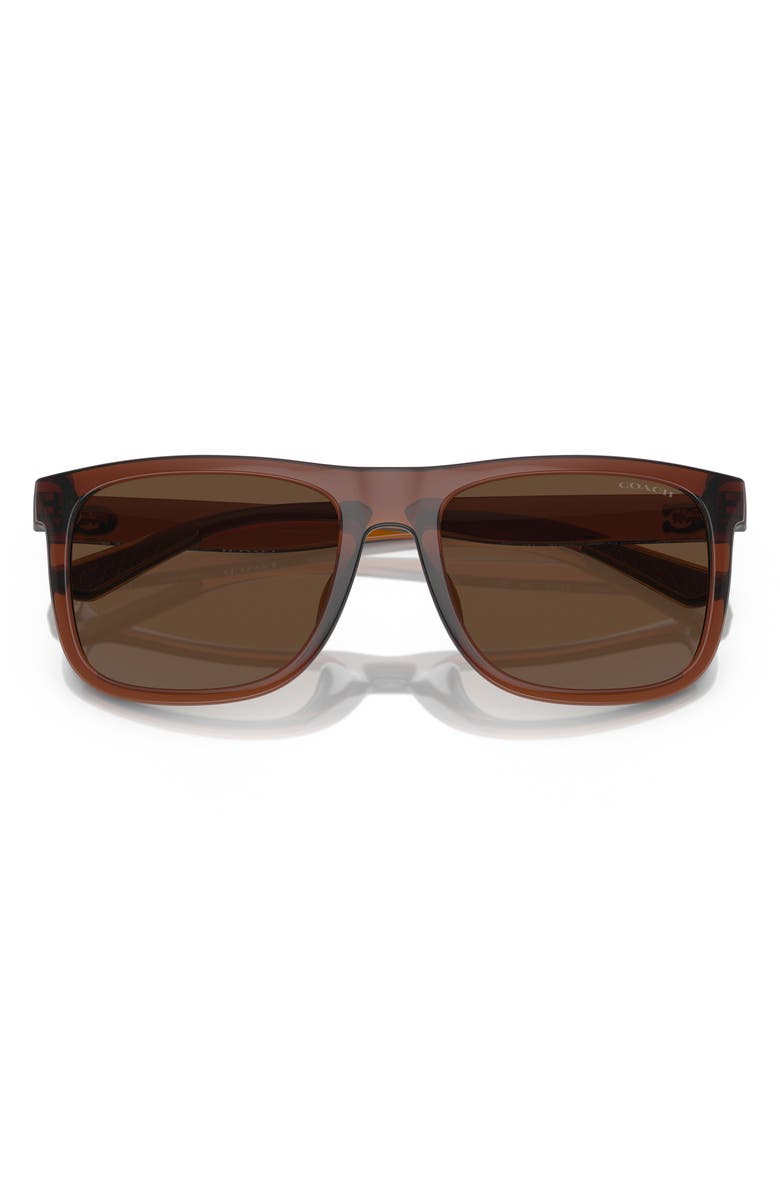 COACH 57mm Square Sunglasses, Alternate, color, 