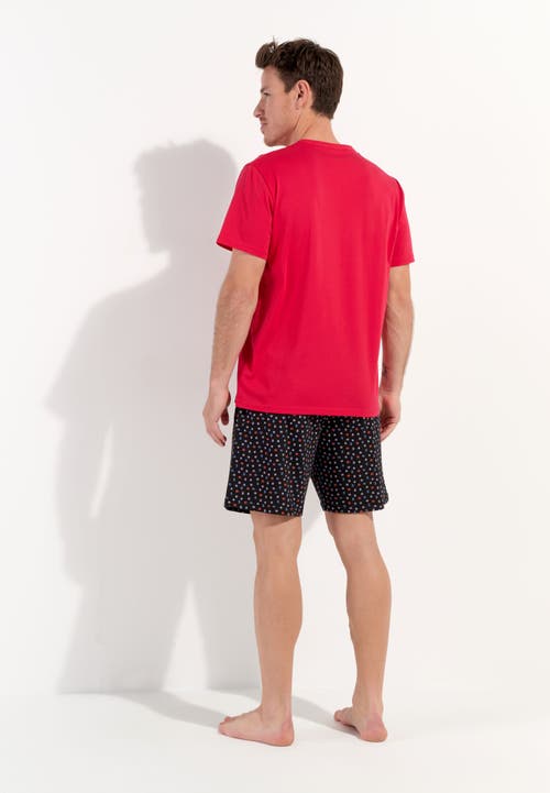 Hom Charli Short Sleepwear In Black Print