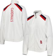 G-III 4HER BY CARL BANKS Women's G-III 4Her by Carl Banks White St. Louis Cardinals Red Flag Full-Zip Track Jacket