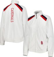G-III 4HER BY CARL BANKS Women's G-III 4Her by Carl Banks White St. Louis Cardinals Red Flag Full-Zip Track Jacket