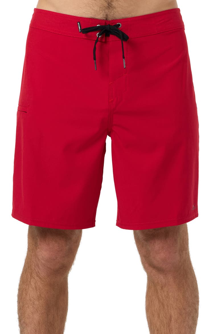 Hyperfreak Heat Lifeguard Board Shorts, Main, color, LIFEGUARD RED