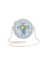 Fable England Isabel Floral Bow Embroidered Circle Purse