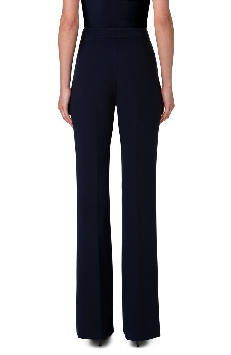 Akris Farida Stretch Wool Bootcut Pants, Alternate, color, 