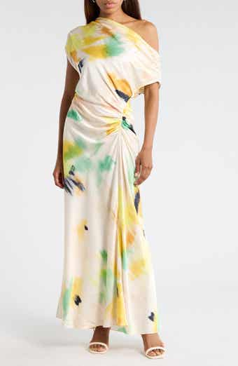 A.L.C. Penny Ruched One-Shoulder Maxi Dress