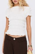 Princess Polly Romelle Smocked Cotton Top