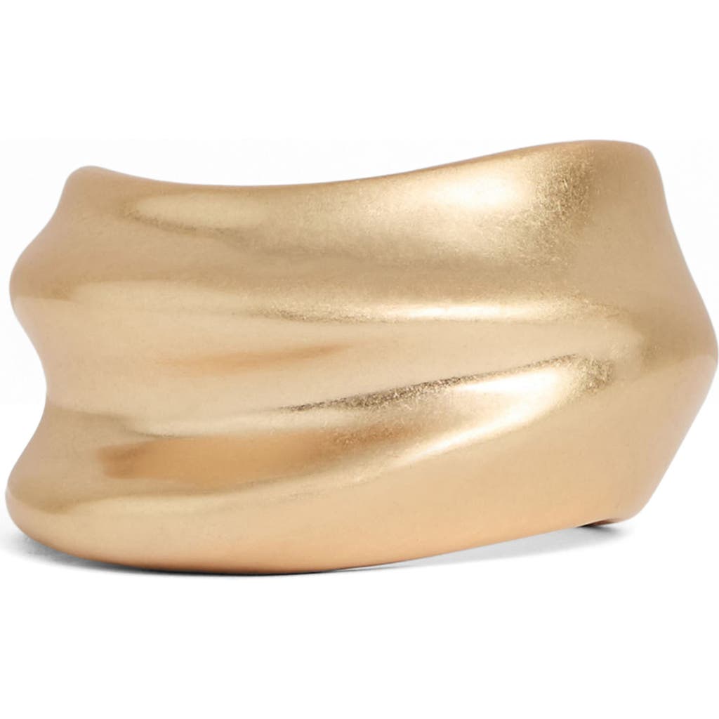 Reiss Sara Sculptural Cuff Bracelet In Gold Tone