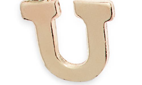 Nashelle Initial Pendant Necklace In Gold Fill - U