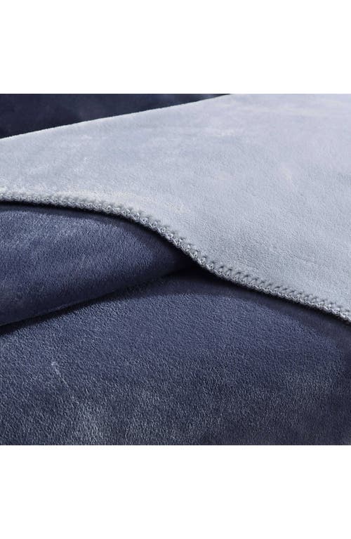 CALVIN KLEIN HOME CALVIN KLEIN HOME MODERN REVERSIBLE SOLID PLUSH BLANKET
