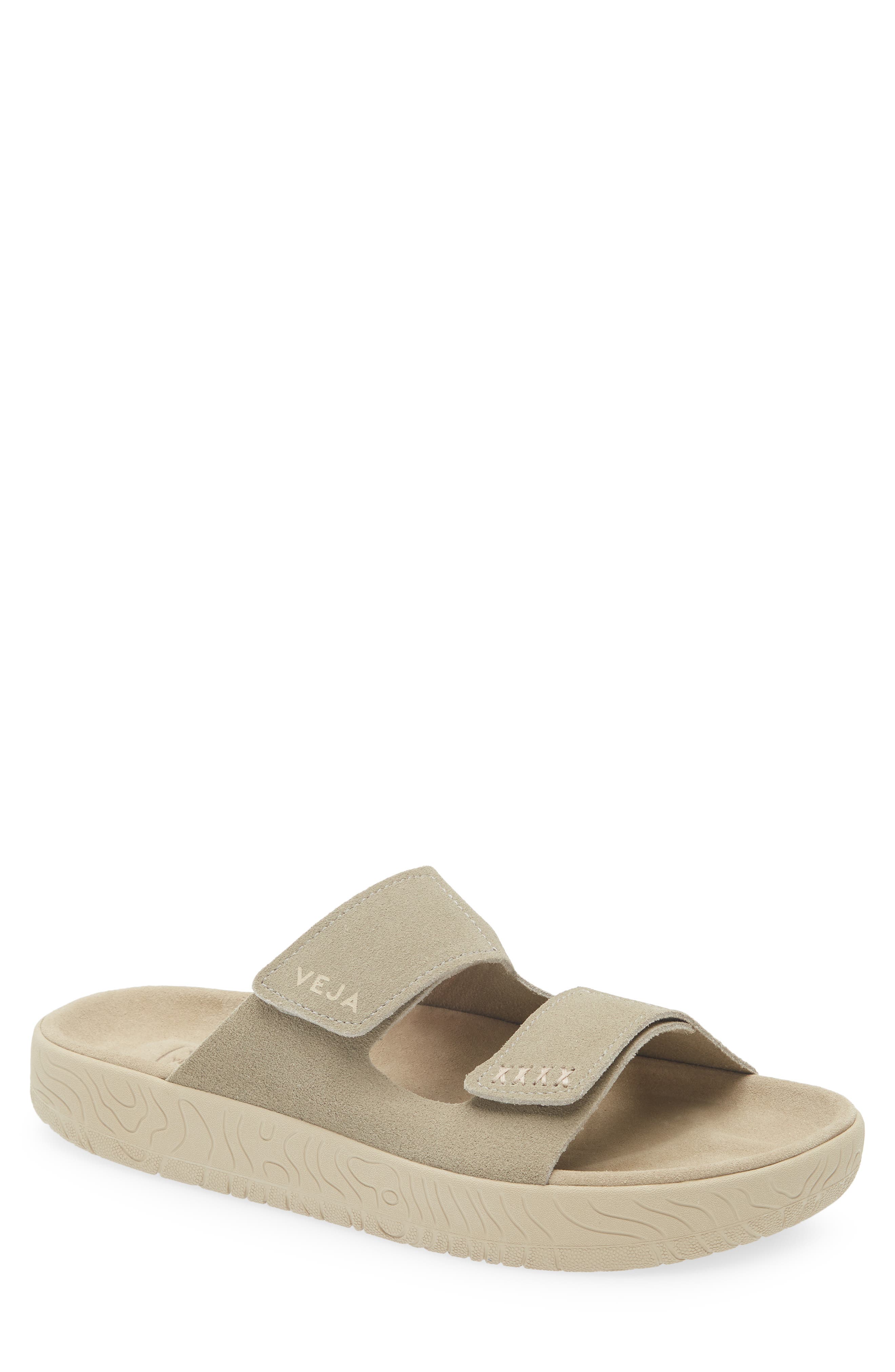 Veja Etna Suede Slide Sandal, Main, color, Taupe Almond