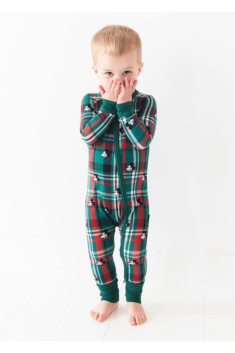 Steamboat Willie Tartan Convertible Romper, Alternate, color, Multicolor