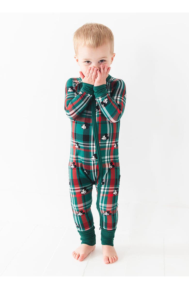Charlie Lou Baby<sup>®</sup> Steamboat Willie Tartan Convertible Romper, Alternate, color, Multicolor