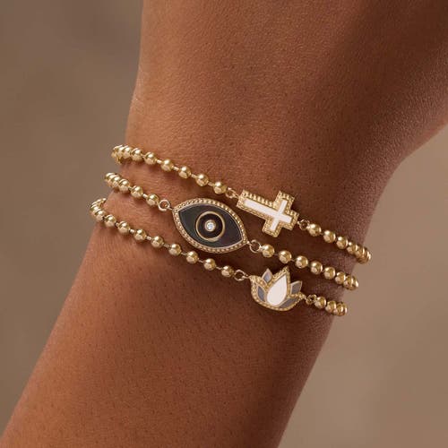 Karma And Luck Lucky Charisma Evil Eye Mother Of Pearl Bracelet