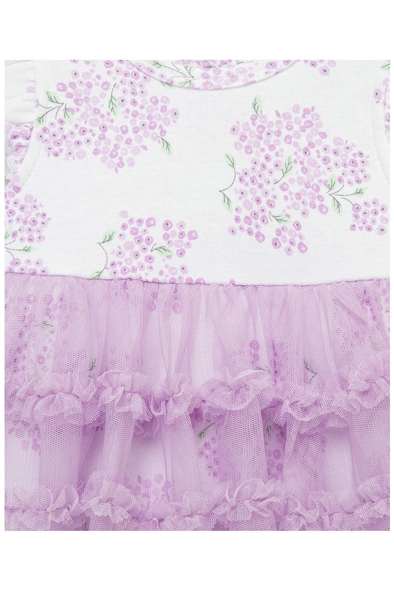 Kids' Hydrangea Popover Bodysuit & Headband, Alternate, color, LILAC