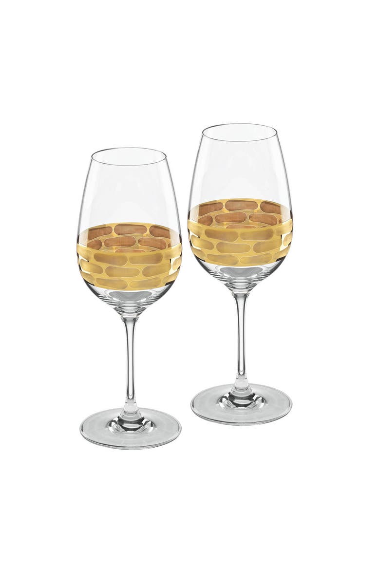 Truro Gold White Wine Set of 2, Main, color, clear/gold
