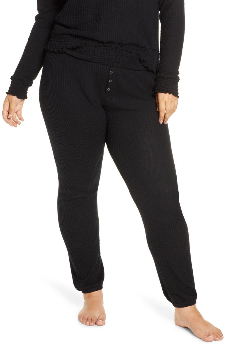 BP. Smocked Thermal Jogger Pants, Main, color, 