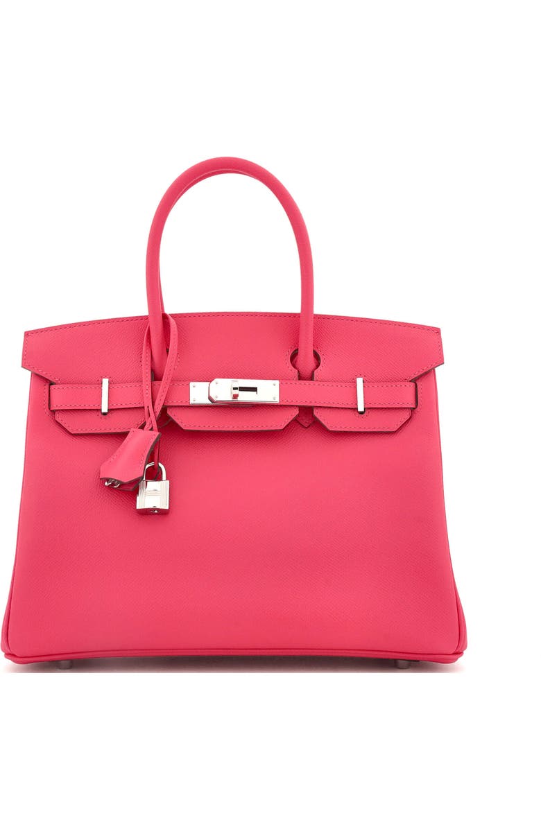 Pre-Owned Hermes Birkin Handbag Pink Epsom with Palladium Hardware 30, Main, color, Rose Mexico