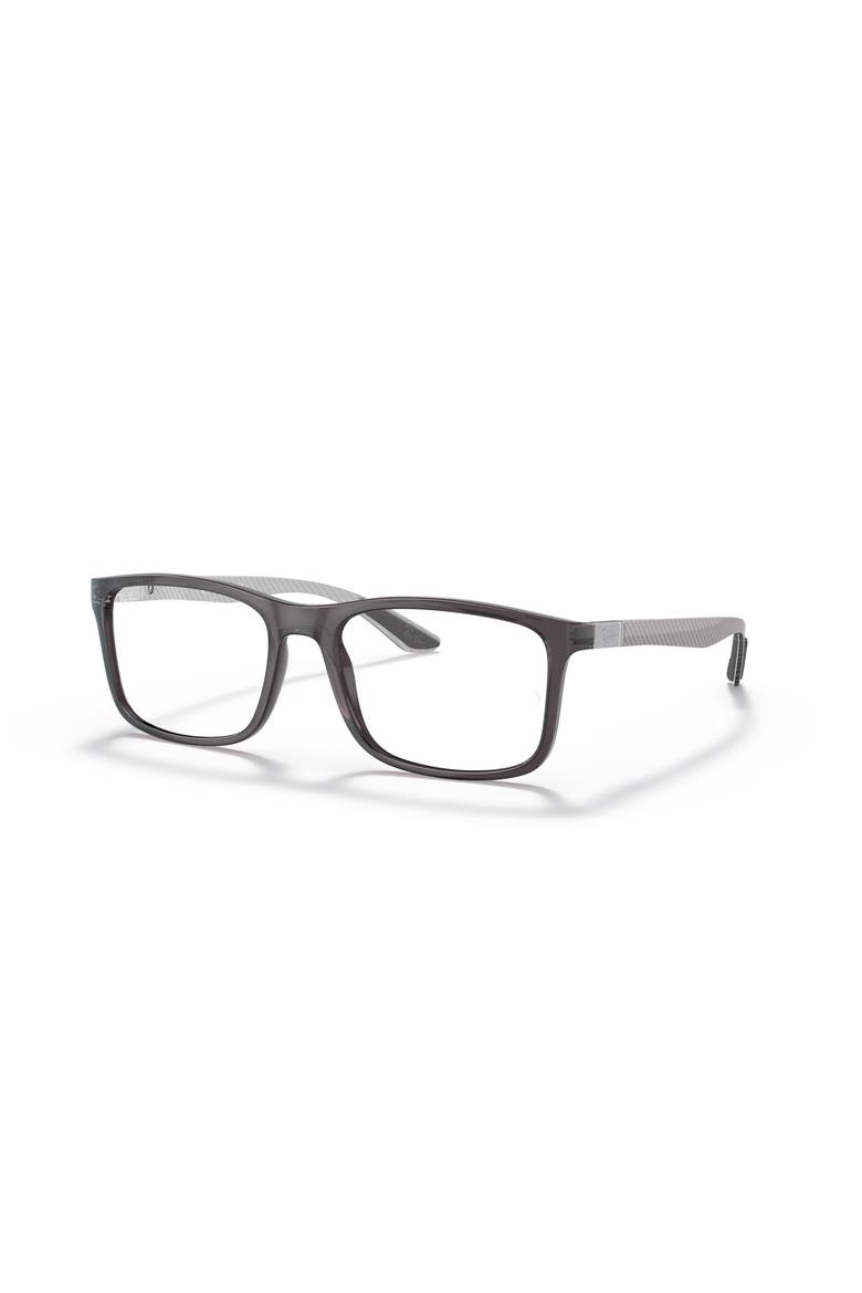 55mm Rectangle optical glasses, Main, color, Grey