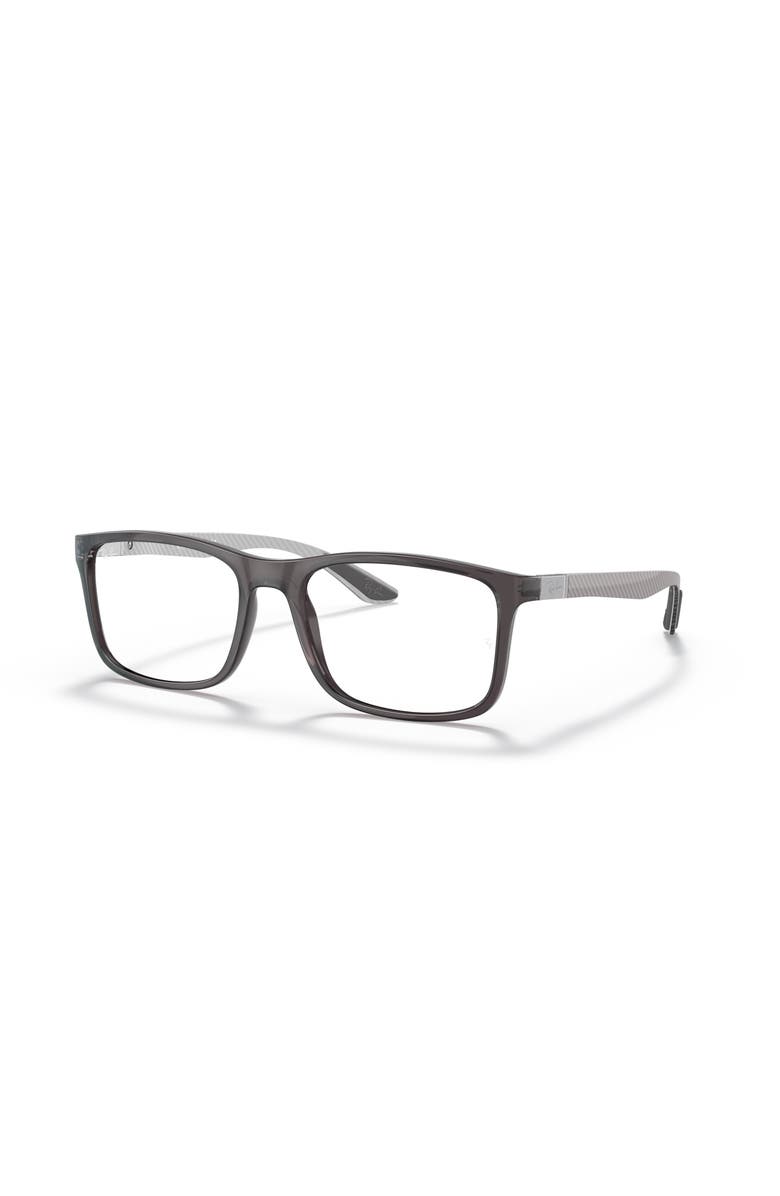 Ray-Ban 55mm Rectangle optical glasses, Main, color, Grey