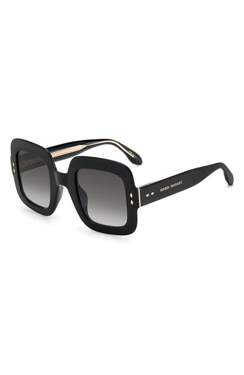Isabel Marant 49mm Square Sunglasses In Black